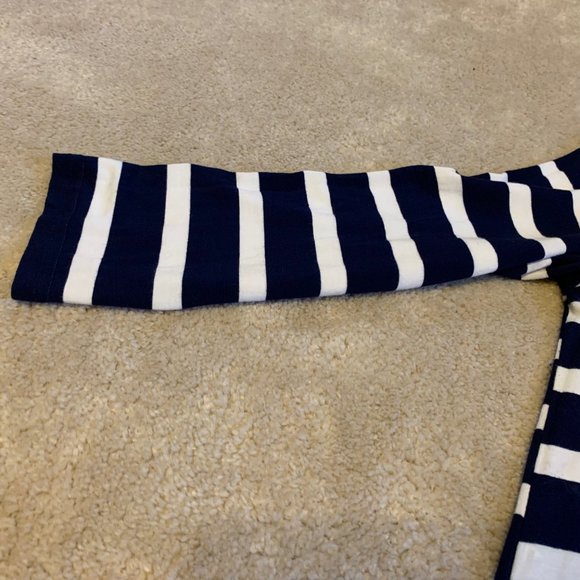 Yala Navy and White Striped High Low Scoop Neck Dress Size S - Picture 5 of 13